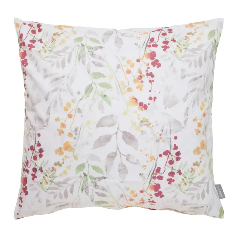 Kissenh&uuml;lle Steffi in Rot/Gelb/Wei&szlig; ca. 50x50cm