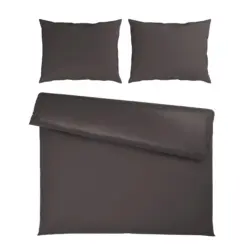Bettw&auml;sche Xenia Uni XXL Anthrazit ca. 200x220cm