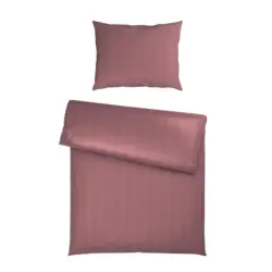 Bettw&auml;sche Xenia Streif Mauve ca. 140x200cm