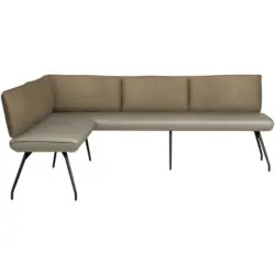 Eckbank 185/225 cm in Graubraun