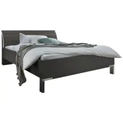 Bett 200/200 cm in Dunkelgrau
