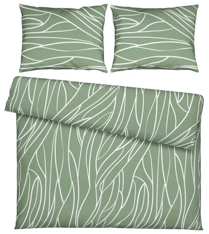 Bettw&auml;sche Juliane XXL Gr&uuml;n ca. 200x220cm