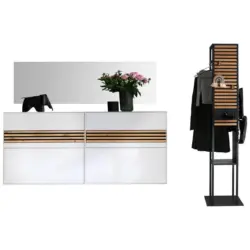 Garderobe 4-teilig in 256/186/42 cm