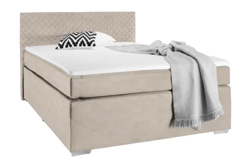 Boxspringbett Mali New in Cappuccino ca. 140x200cm