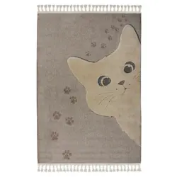 Flachwebeteppich 160/230 cm Taupe