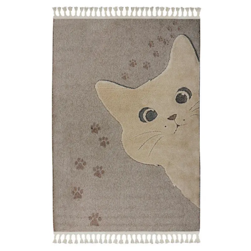 Flachwebeteppich 160/230 cm Taupe