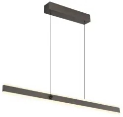LED-H&auml;ngeleuchte Gebaldo Opal/Schwarz/Titan max. 36 W