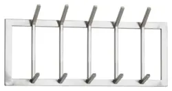 Wandgarderobe Wohnling ca. 65x30x10cm Silberfarben