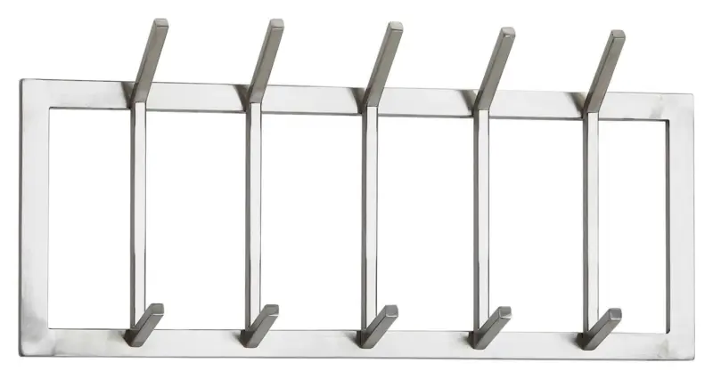 Wandgarderobe Wohnling ca. 65x30x10cm Silberfarben