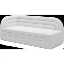 R&eacute;camiere in Samt Wei&szlig;