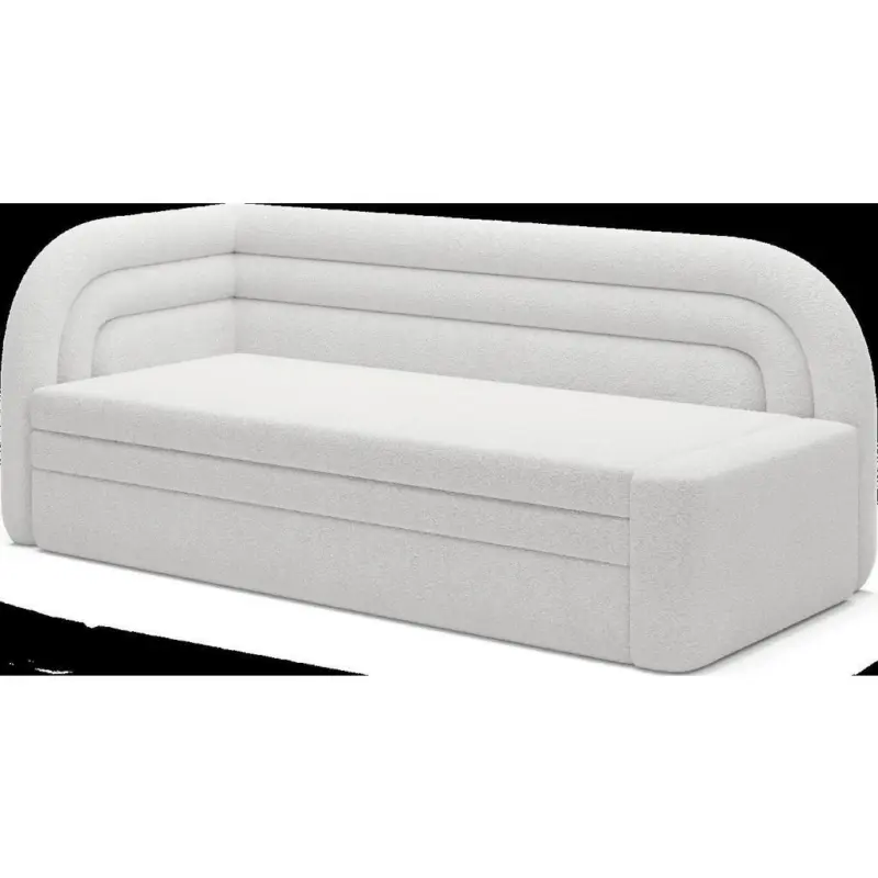 R&eacute;camiere in Samt Wei&szlig;