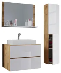 Badezimmer Lendas 4-tlg. ca. 94 cm Honigeiche