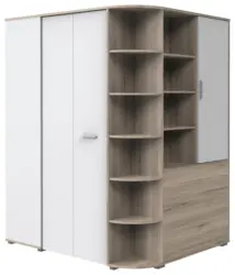 Eckschrank Young Wei&szlig;/Eiche San Remo