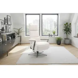 Relaxsessel in Textil Creme