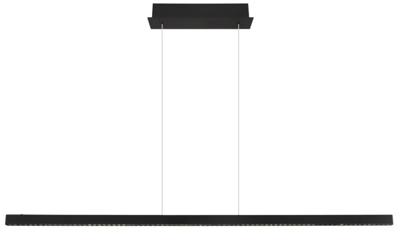 LED-H&auml;ngeleuchte Dentsy Schwarz/Transparent max.53Watt
