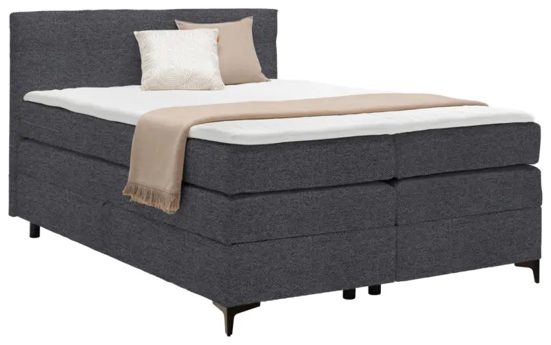 Boxspringbett Bari in Anthrazit ca. 140x200cm