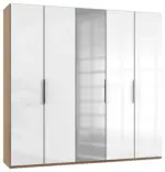 m&ouml;max Dornbirn - Ihr Trendm&ouml;belhaus in Dornbirn Dreht&uuml;renschrank Level 36D ca. 250 cm Wei&szlig;/Eiche Dekor