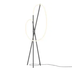 LED-Stehleuchte Crochet Schwarz/Wei&szlig; max.36 Watt