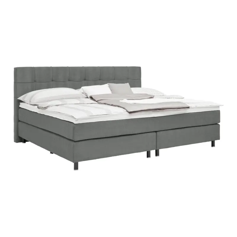 Boxspringbett Primo Graphitfarben ca. 220x200cm