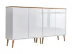 m&ouml;max Dornbirn - Ihr Trendm&ouml;belhaus in Dornbirn Sideboard Mailand Set 2 Wei&szlig;/Eiche
