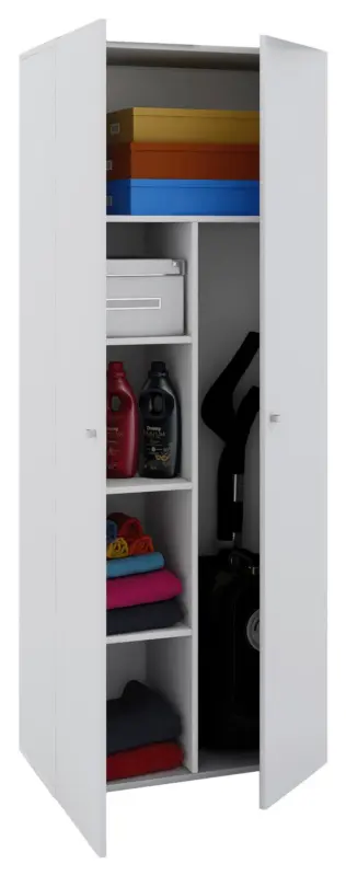 Mehrzweckschrank Vandol ca. 70x178x40 cm Wei&szlig;