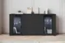 Sideboard Caro ca. 150x70 cm Schwarz