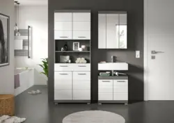 Badezimmer Scout 3-tlg. ca. 134 cm Anthrazit/Wei&szlig;