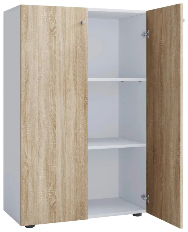 Schuhschrank LONA Wei&szlig;/ Sonoma Eiche ca. 70x110x39cm