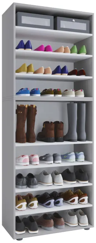 Schuhregal Lona XXL ca.70x183x37cm Grau