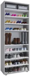 Schuhregal Lona XXL ca.70x183x37cm Grau