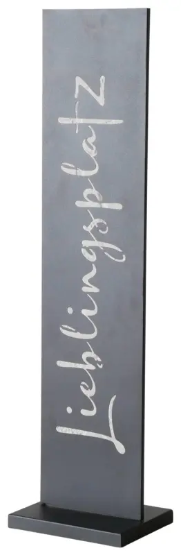 Dekoschild Cartello I in Schwarz