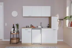 Minik&uuml;che Luis mit Ger&auml;ten ca. 180 cm Wei&szlig;