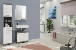 Badezimmer Scout 3-tlg. ca. 97 cm Anthrazit/Wei&szlig;