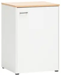 Mehrzweckschrank Solea Wei&szlig;/Eiche