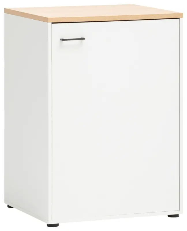 Mehrzweckschrank Solea Wei&szlig;/Eiche