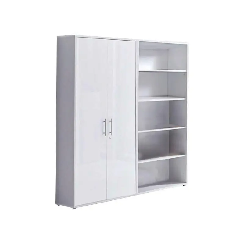 Aktenschrank Office Edition Sw Set 1 hoch Grau/Wei&szlig;