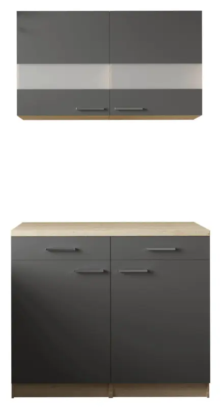 Buffet MERLE Grau/Eichefarben