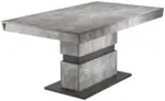 m&ouml;max Dornbirn - Ihr Trendm&ouml;belhaus in Dornbirn Esstisch ausziehbar Matthew 160-215x90 cm Grau Betonoptik