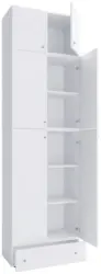 Schuhschrank Lona XXL ca.70x240x39cm Wei&szlig;