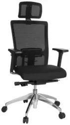 Drehstuhl Astra Lux Schwarz ca. 57x138x52cm