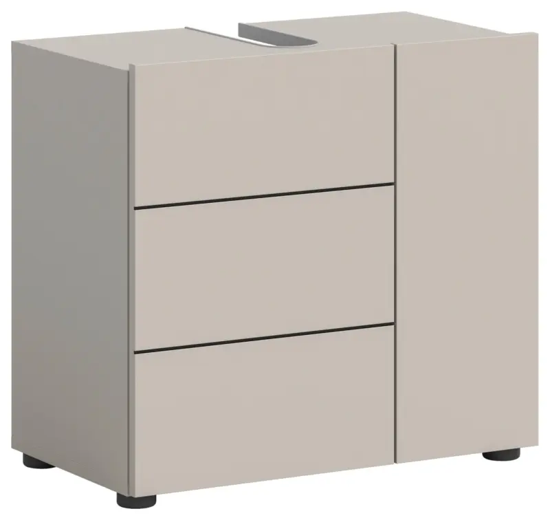 Waschbeckenunterschrank Vira ca. 60x57 cm Kaschmir