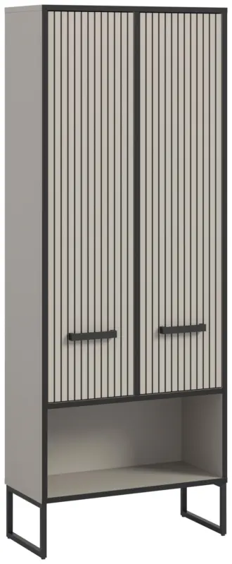 Hochschrank Bagno Kaschmir/Schwarz