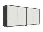 m&ouml;max Dornbirn - Ihr Trendm&ouml;belhaus in Dornbirn Sideboard Mailand Set 2 Anthrazit/Wei&szlig;