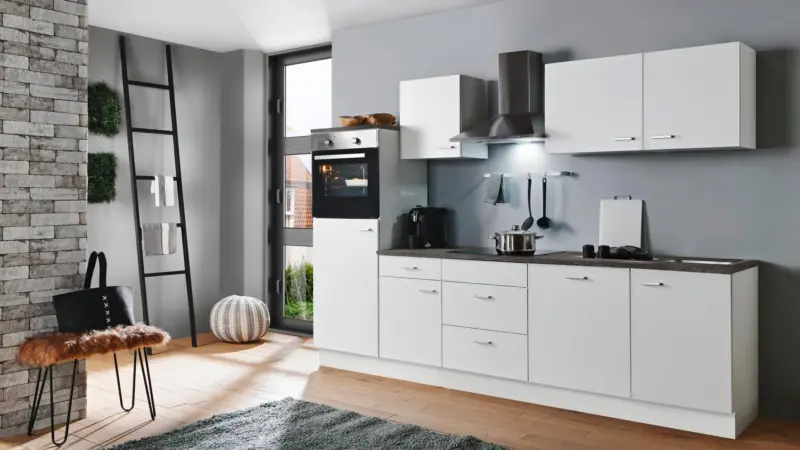K&uuml;chenblock White-Classic Wei&szlig; B: ca. 280 cm