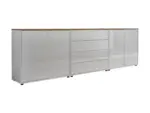 m&ouml;max Dornbirn - Ihr Trendm&ouml;belhaus in Dornbirn Sideboard Mailand Set 5 Wei&szlig;/Eiche