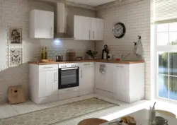 K&uuml;chenleerblock Anton ohne Ger&auml;te Wei&szlig;/Eiche