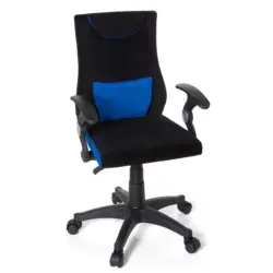 Jugenddrehstuhl Kiddy Pro Al ca. 50x87-97x40cm Schwarz,Blau