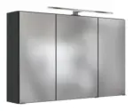 m&ouml;max Dornbirn - Ihr Trendm&ouml;belhaus in Dornbirn Spiegelschrank Pienza mit LED 3-t&uuml;rig ca. 100x64 cm Grau