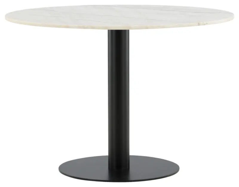 Esstisch Estelle &Oslash; ca. 106 cm Marmor/Schwarz