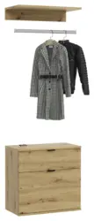 Garderobe Projekt X 2-teilig ca.60x61x34cm Eichefarben